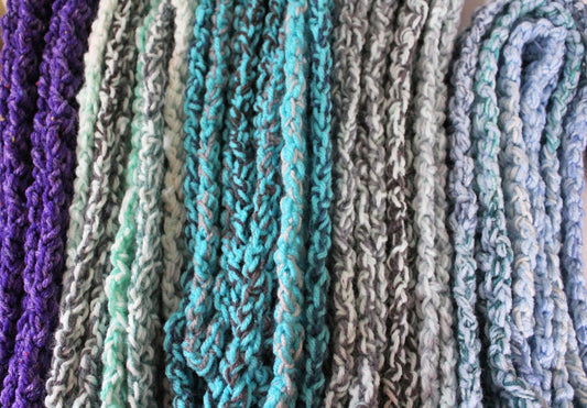 Long Soft Crocheted Scarf