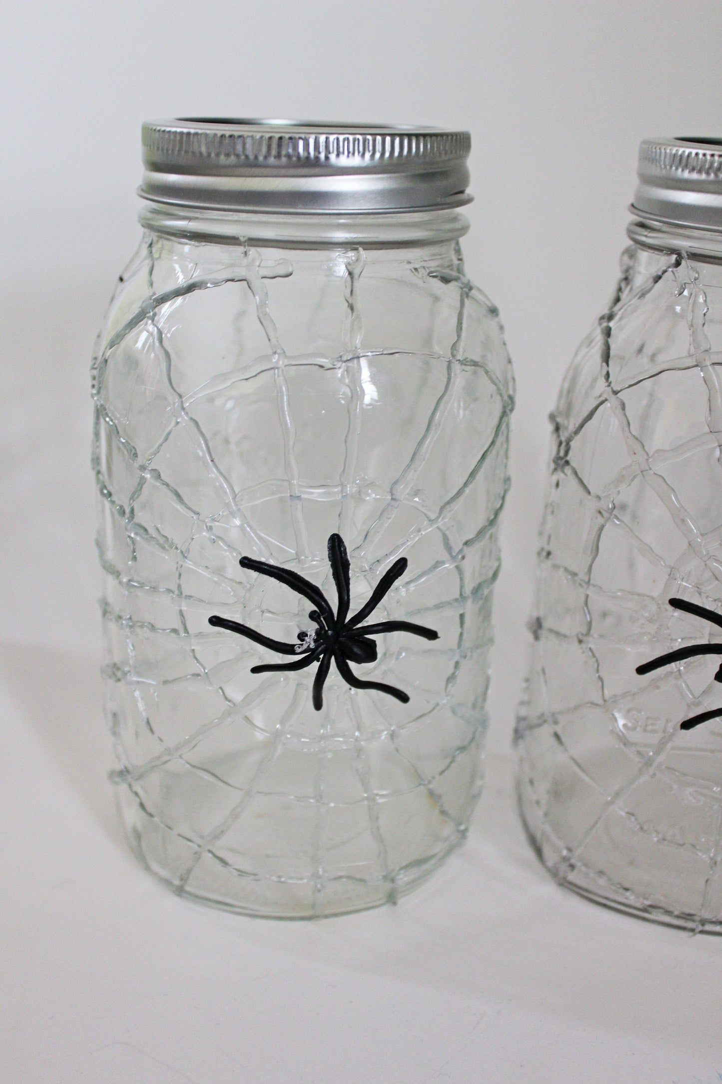 Spider Web Mason Jar
