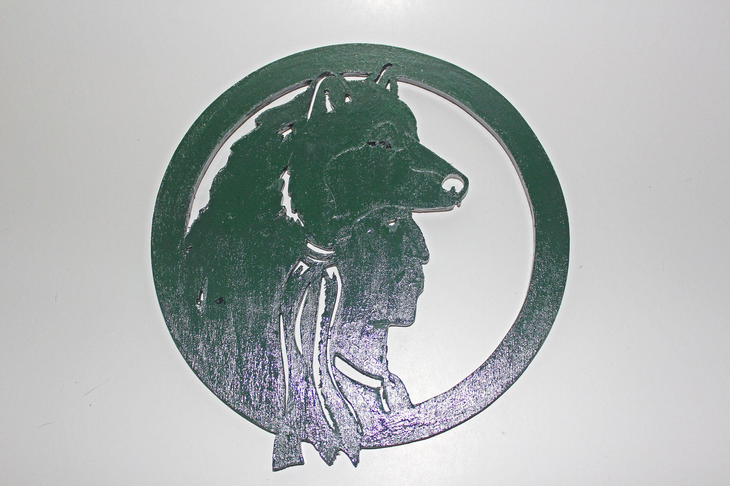 Hand-painted Wooden Indian Wall Decor