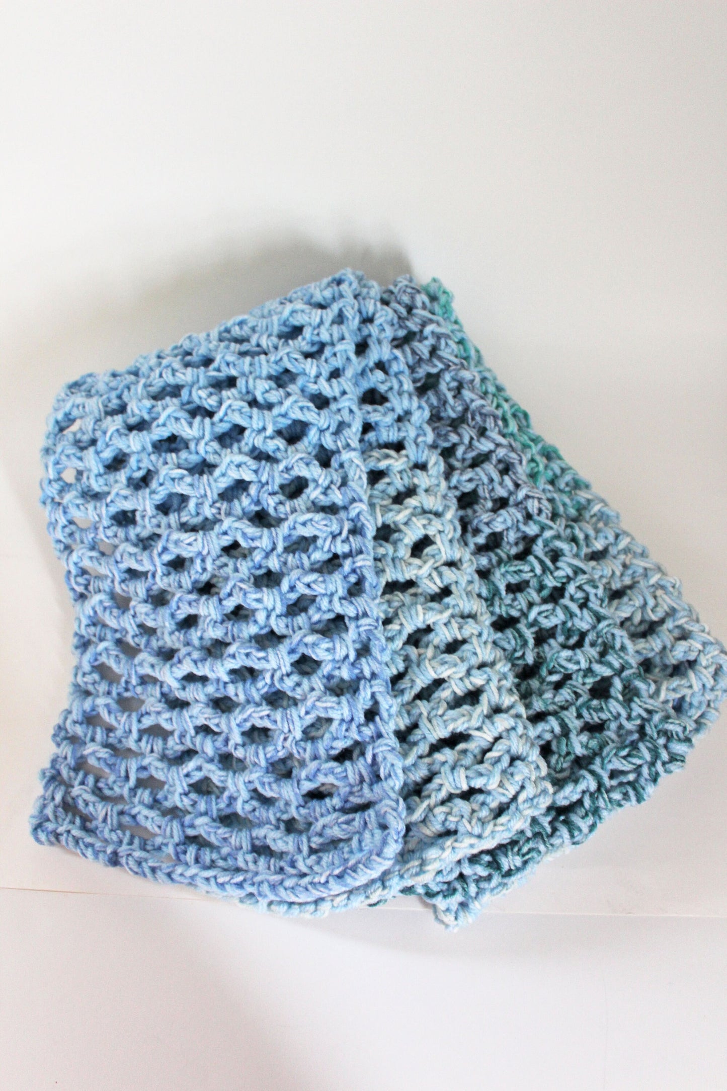Long Soft Crocheted Scarf