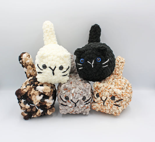 Amigurumi Mini Loaf Cat Plushie | Handmade Crochet Cat | Cute Stuffed Animal Gift