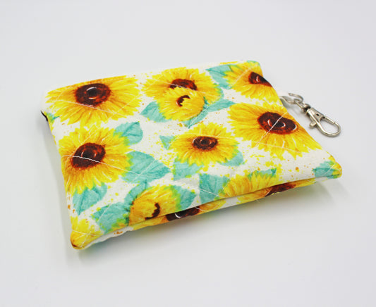 Whimsical & Cute Quilted Coin Pouch/Keychain Wallet