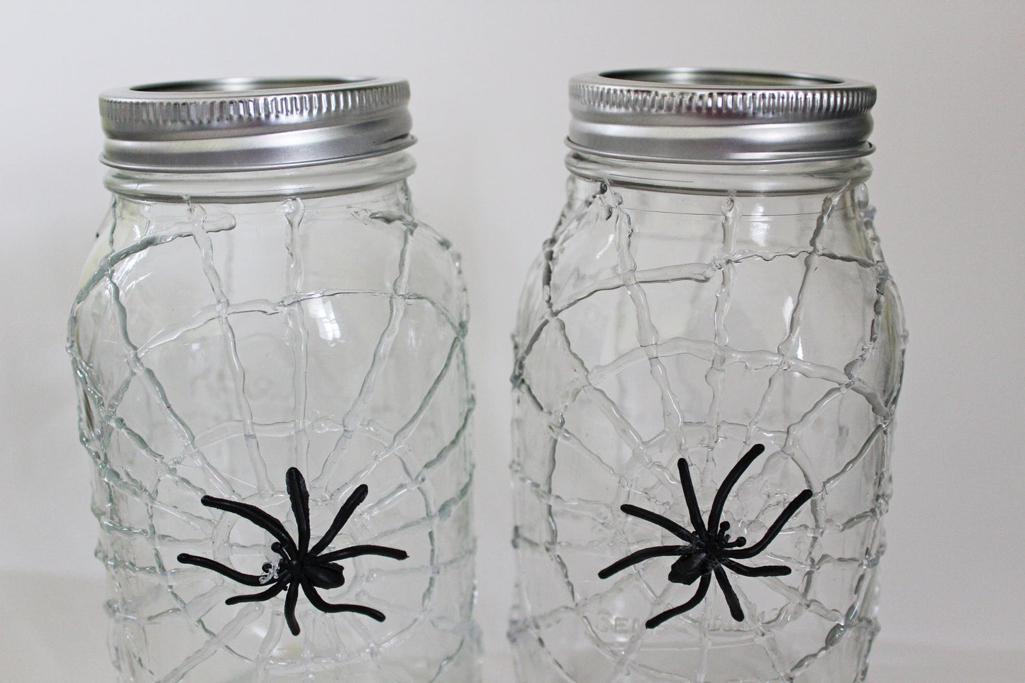 Spider Web Mason Jar