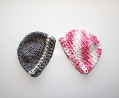 Crocheted Baby Beanie/Stocking Hat