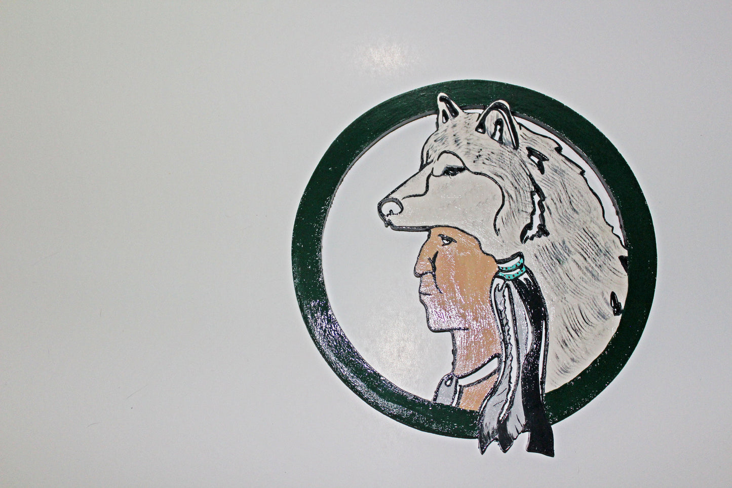 Hand-painted Wooden Indian Wall Decor