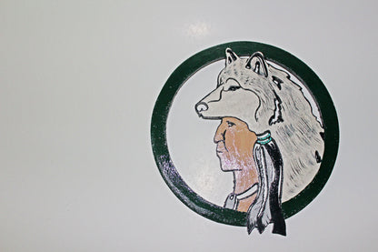 Hand-painted Wooden Indian Wall Decor