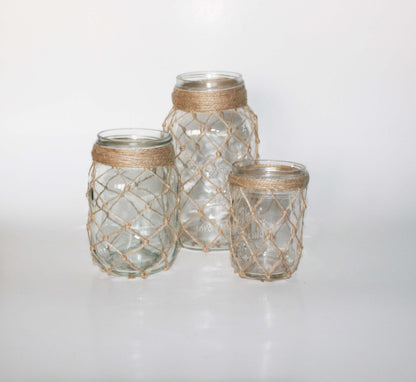 Clear Fishnet Jars