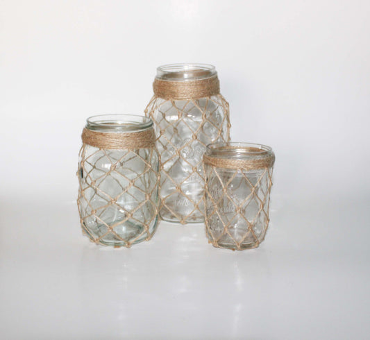 Clear Fishnet Jars
