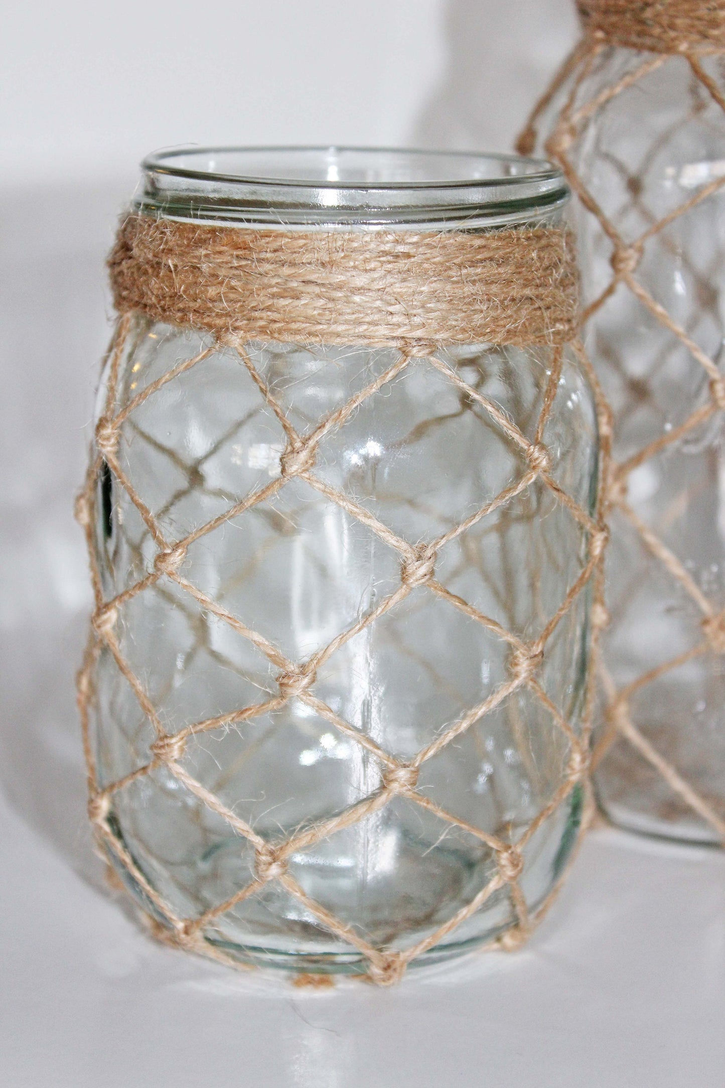 Clear Fishnet Jars