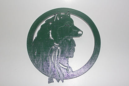 Hand-painted Wooden Indian Wall Decor