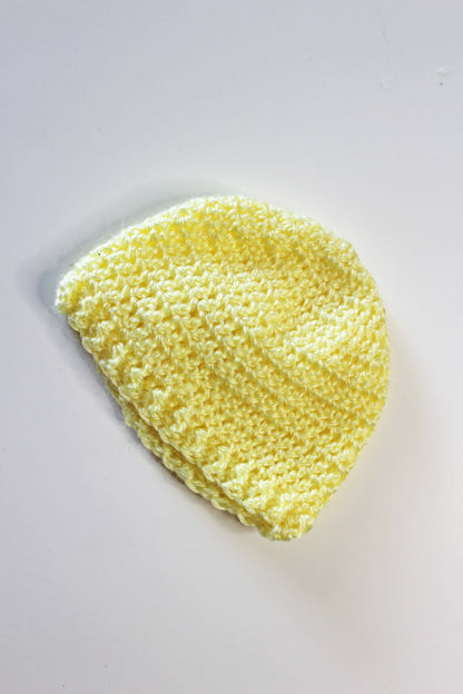 Crocheted Newborn Beanie/Stocking Hat
