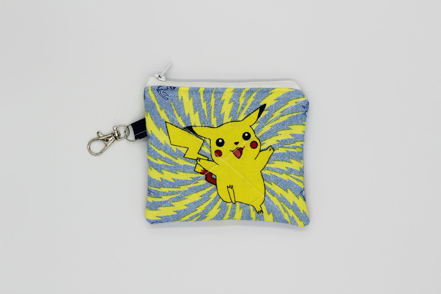 Quilted Coin Pouch/Keychain Wallet for Pokemon Fans