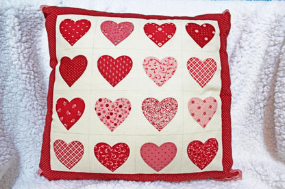 Heart Patterned Decorative Pillow