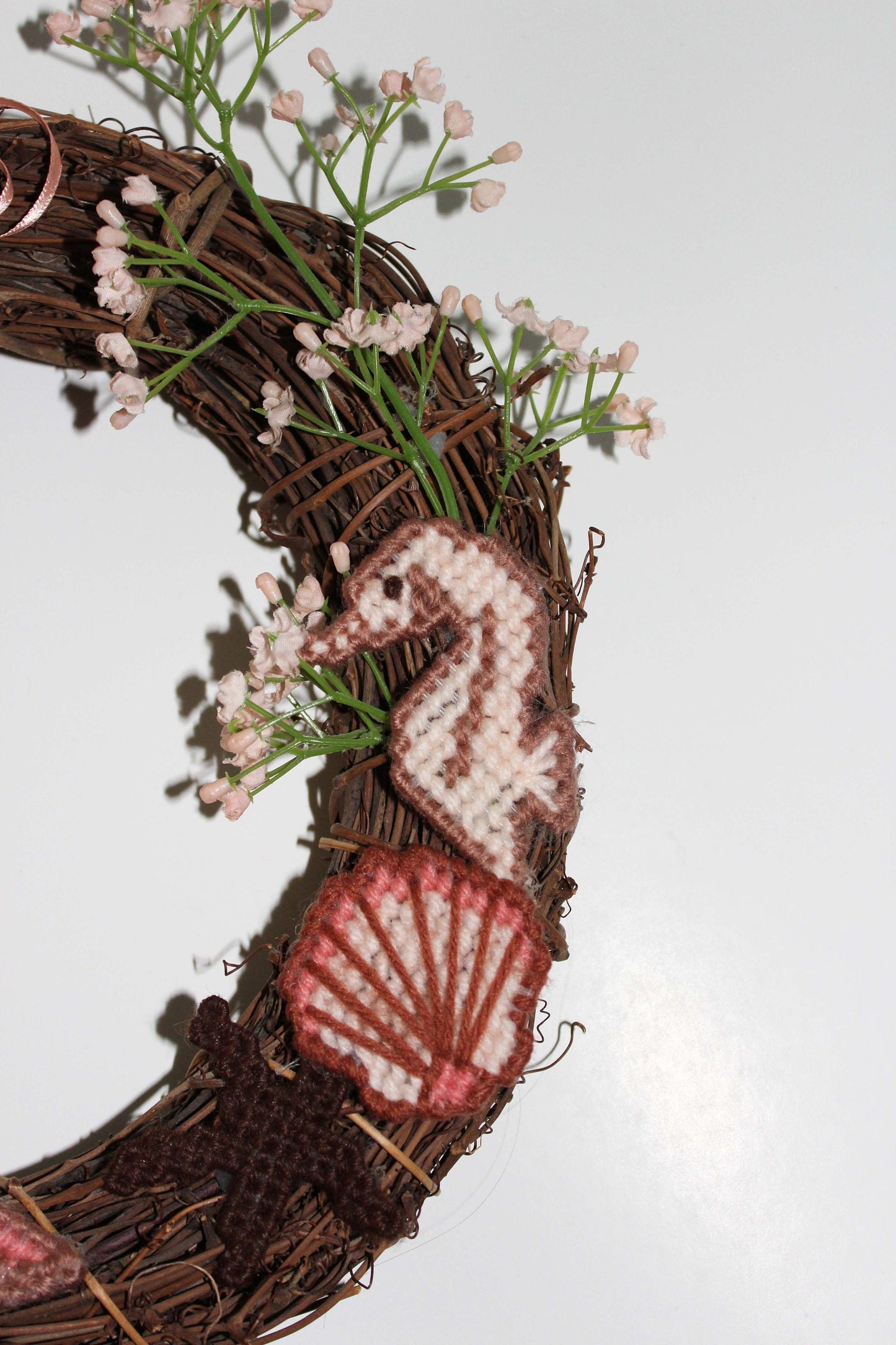 Beachy Floral Wreath