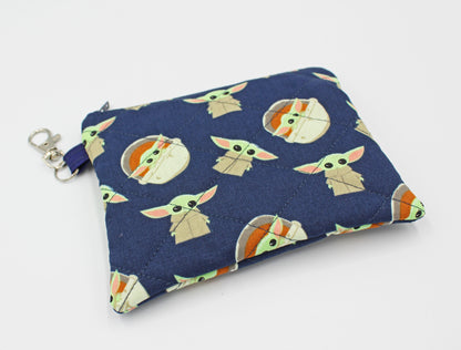 Character Quilted Coin Pouch/Keychain Wallet