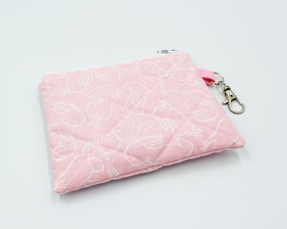 Whimsical & Cute Quilted Coin Pouch/Keychain Wallet