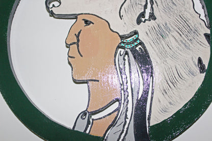 Hand-painted Wooden Indian Wall Decor