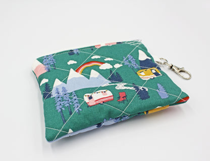 Whimsical & Cute Quilted Coin Pouch/Keychain Wallet
