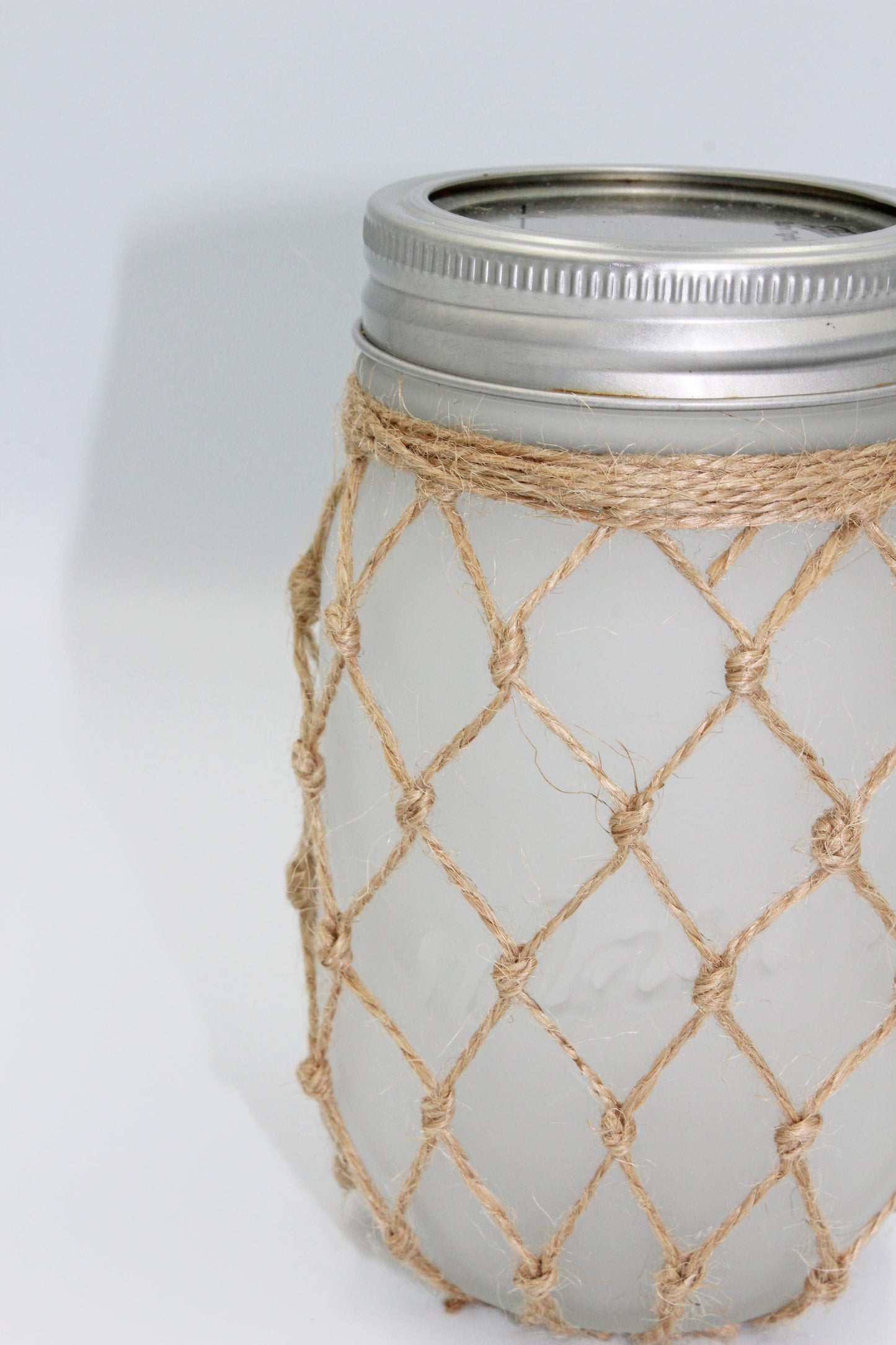 Frosted Fishnet Jar