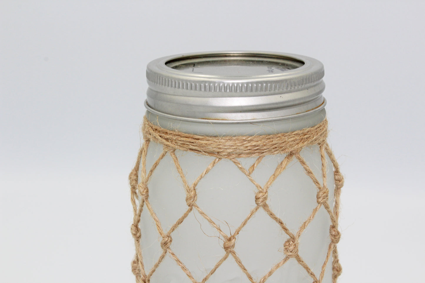 Frosted Fishnet Jar