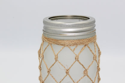 Frosted Fishnet Jar