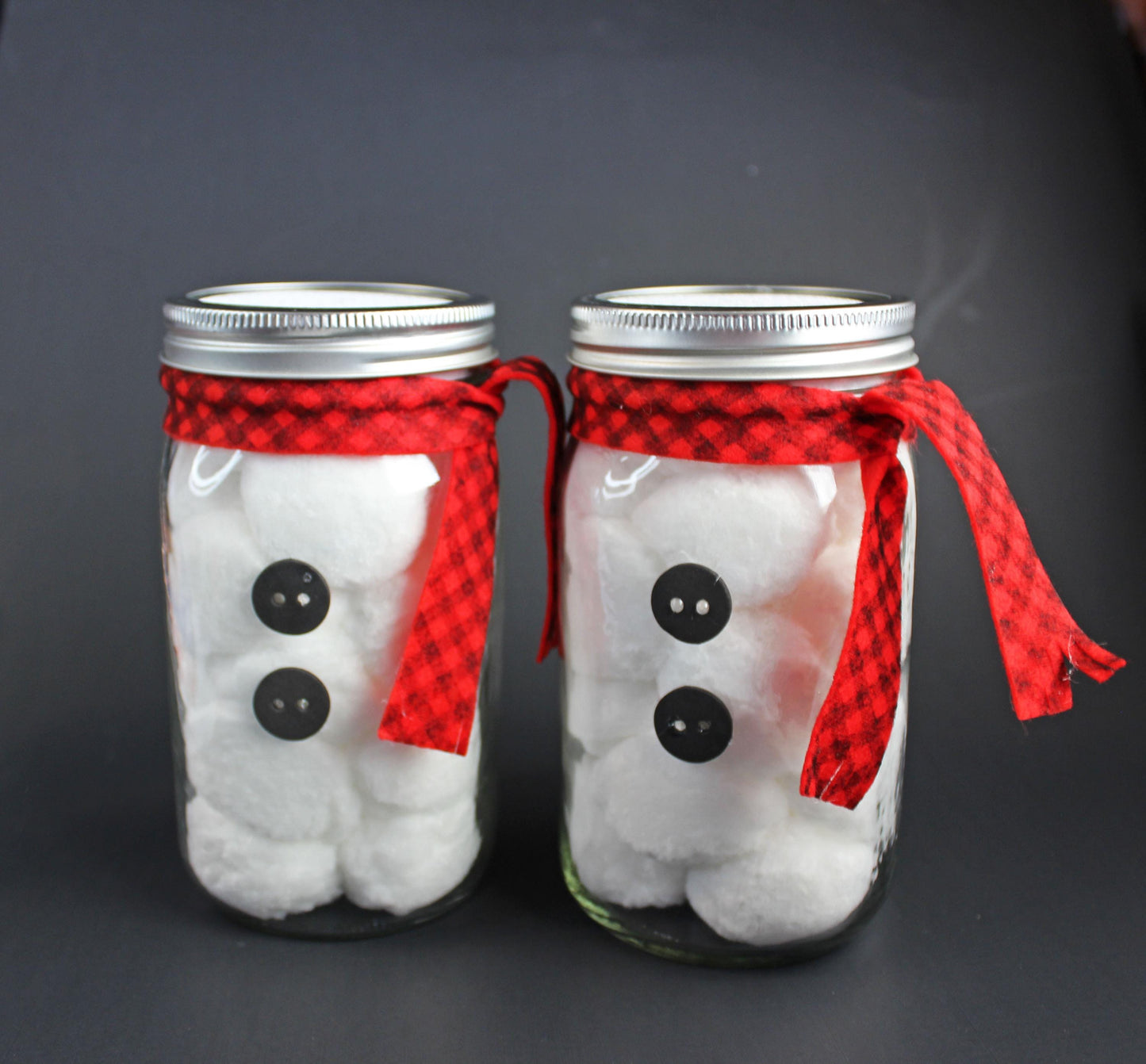Snowball Fight in a Jar – Indoor Fun with Cotton Snowballs, Quart Glass Jar, Winter Game for All Ages