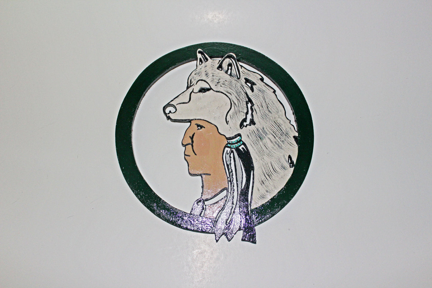 Hand-painted Wooden Indian Wall Decor