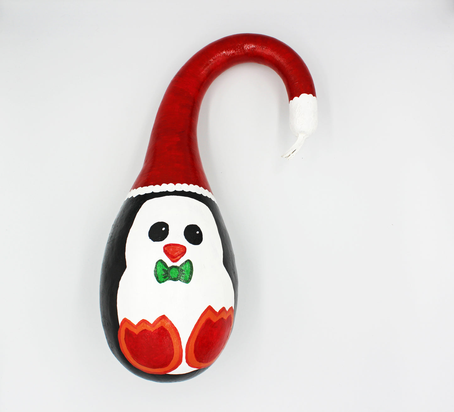 Large Hand Painted Penguin Gourd Decor – Cute Winter Decoration – One of a Kind Handmade Decor – Unique Artisan Gift (Copy)